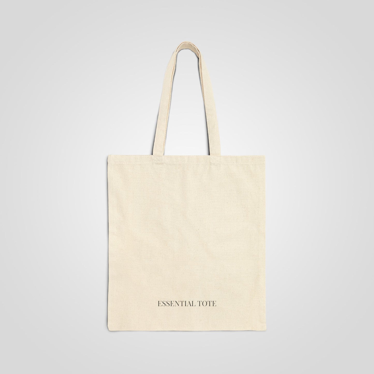 Essential Tote – Classic Natural | Minimalist 100% Cotton Canvas Bag